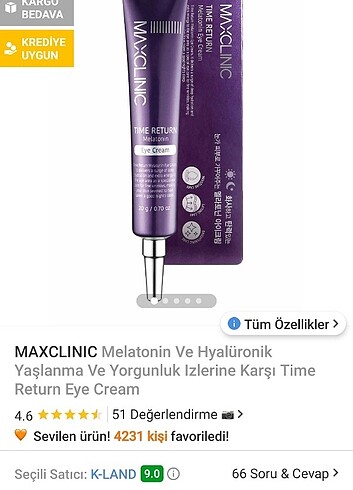 Maxclinic göz kremi aha yüz serum