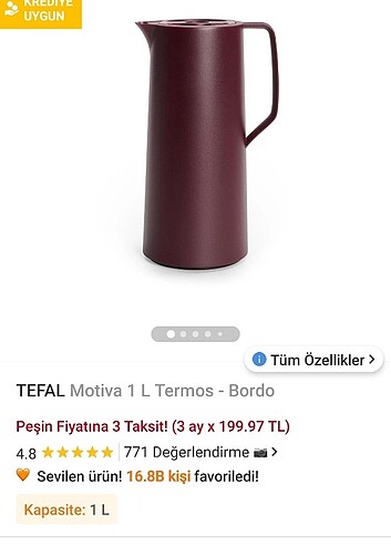 Tefal 1 litre termos