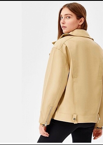 m Beden STRADIVARIUS DERİ CEKET