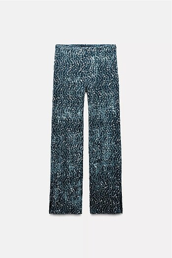 Zara pullu kadife pantalon