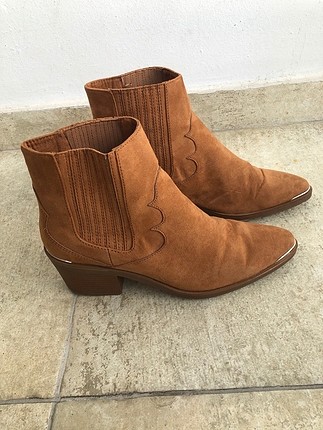 Bershka Taba rengi süet bot