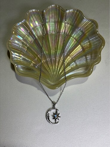 Accessorize Ay yıldız çelik kolye