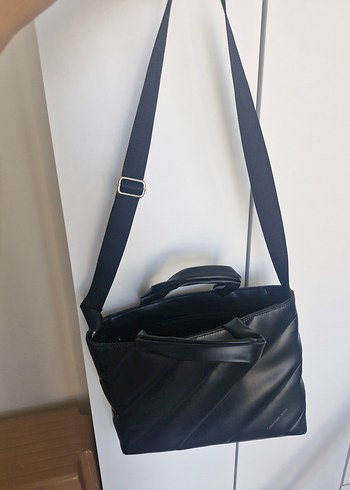Calvin Klein Kadın Siyah Deri calvin klein