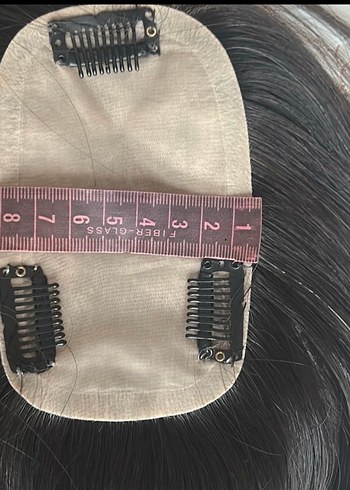 Gerçek saç ipek taban tepelik - Görsel 5