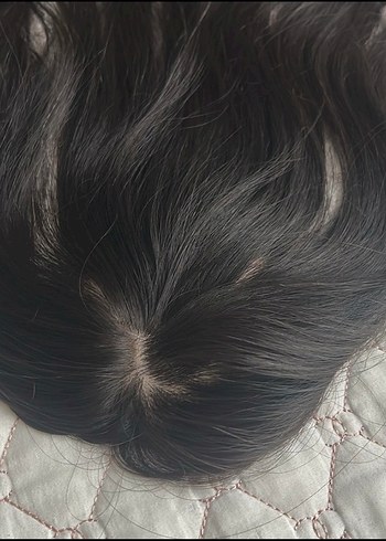 Gerçek saç ipek taban tepelik - Görsel 11