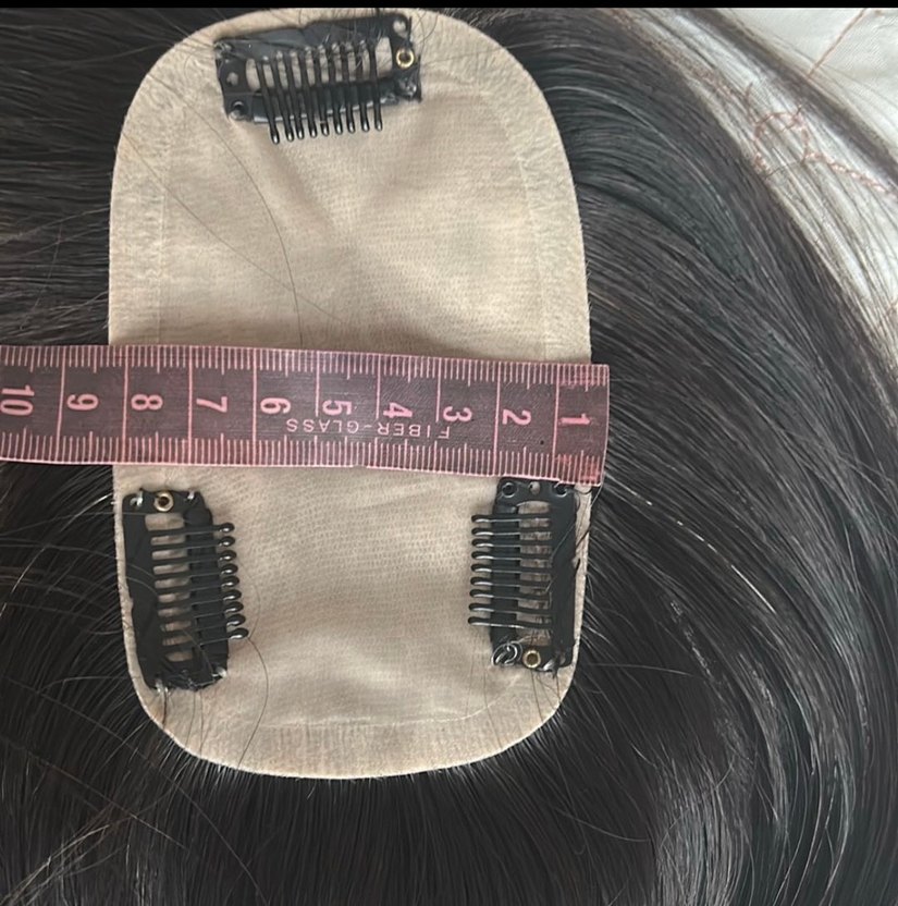 Gerçek saç ipek taban tepelik - Görsel 5