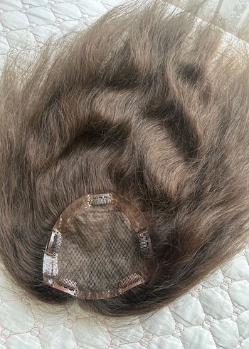 Gerçek saç ipek taban tepelik - Görsel 5