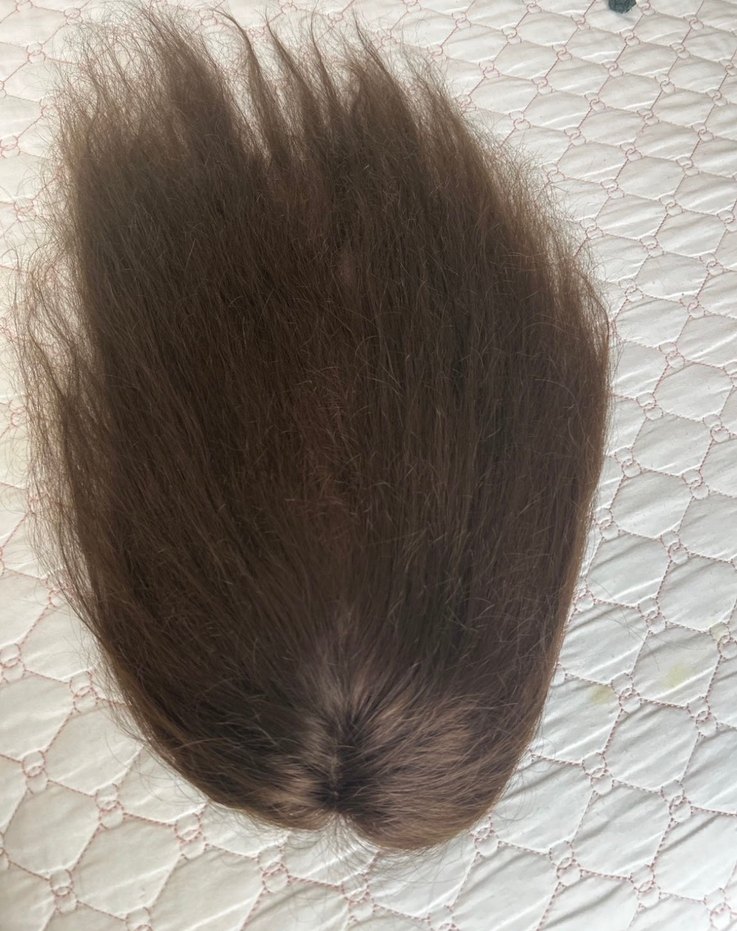 Gerçek saç ipek taban tepelik - Görsel 4