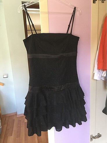 Pırıltılı mini elbise