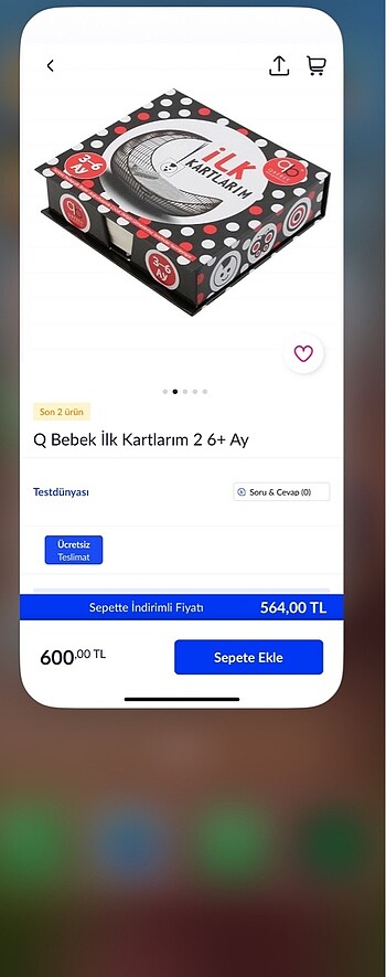 Diğer A bebek ilk kartlarım 0-6 ay