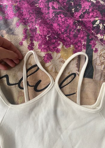 Zara Omuz detaylı beyaz body üst