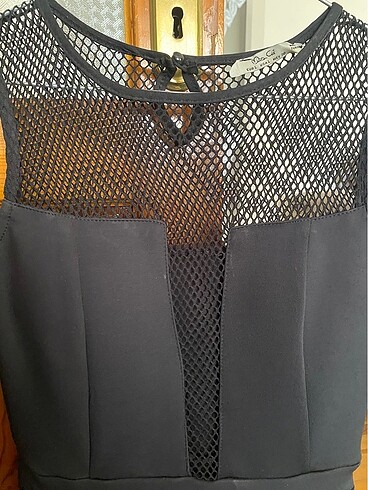 Zara File detaylı mini elbise