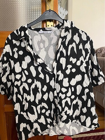 Zebra desenli gömlek