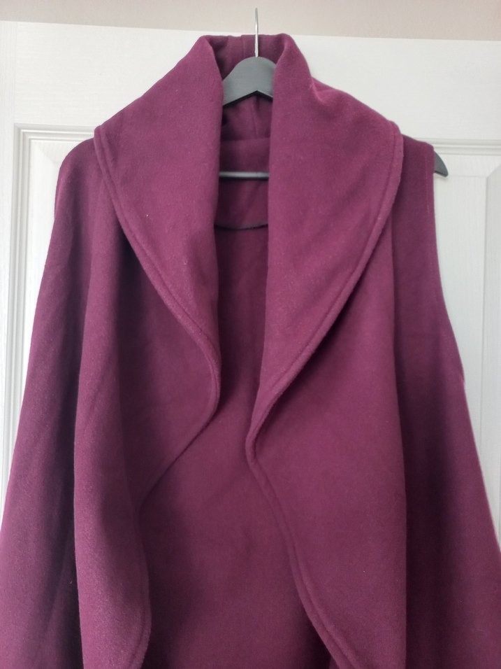 Bordo Kaşe Yelek - Görsel 3