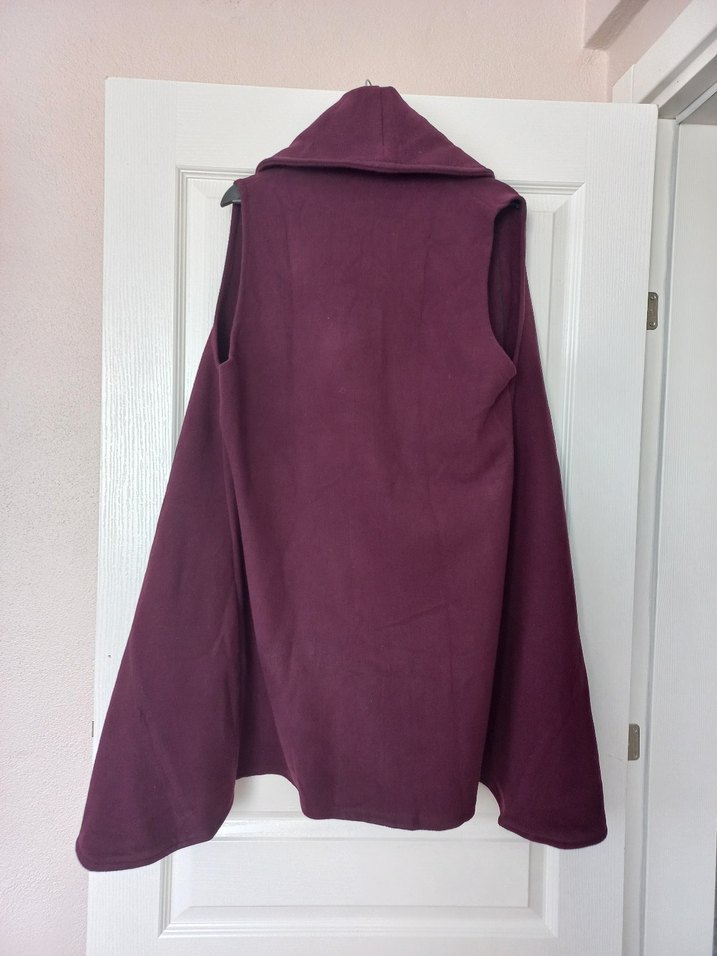 Bordo Kaşe Yelek - Görsel 4