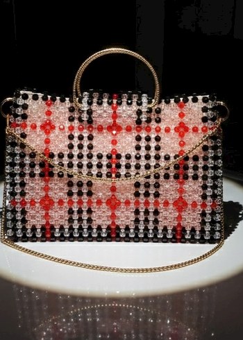 Boncuk İşlemeli Renkli Kadın Çanta - Görsel 2