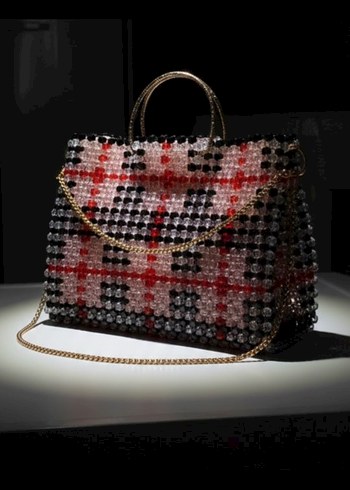 Boncuk İşlemeli Renkli Kadın Çanta - Görsel 3