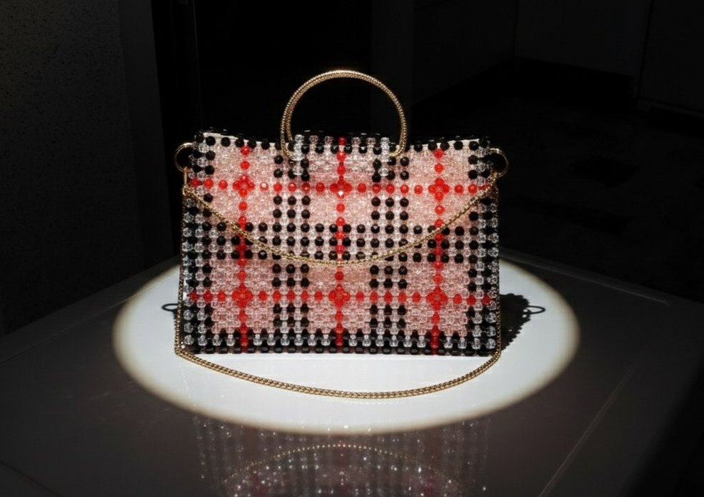 Boncuk İşlemeli Renkli Kadın Çanta - Görsel 2