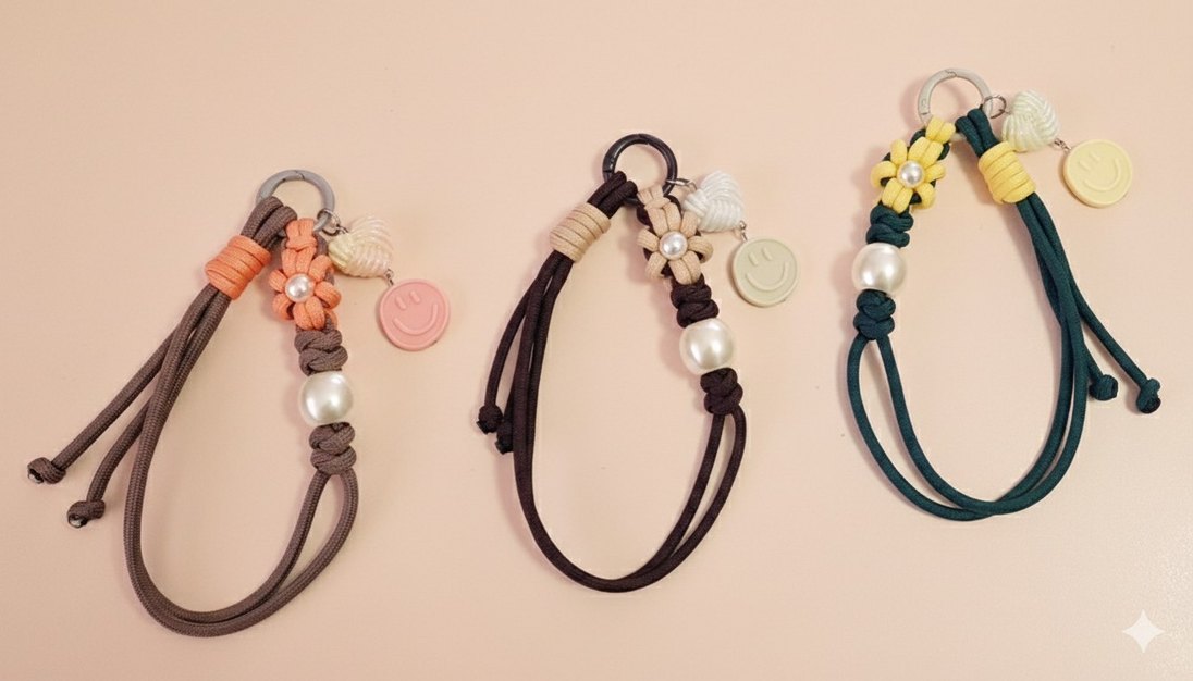 Bohem Elastik Kadın Anahtarlık - Görsel 4