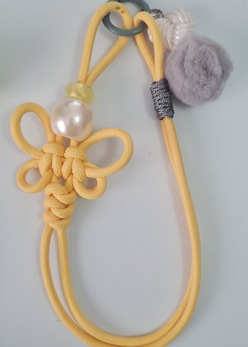 Bohem Mavi Püsküllü Kadın Anahtarlık - Görsel 2