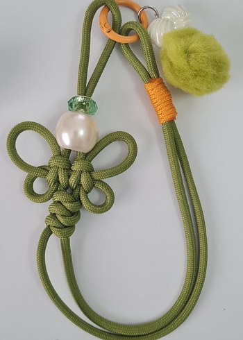 Bohem Mavi Püsküllü Kadın Anahtarlık - Görsel 3