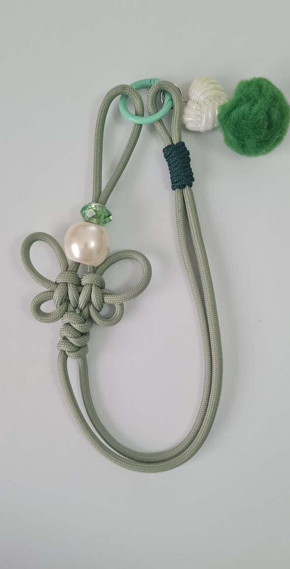 Bohem Mavi Püsküllü Kadın Anahtarlık - Görsel 5