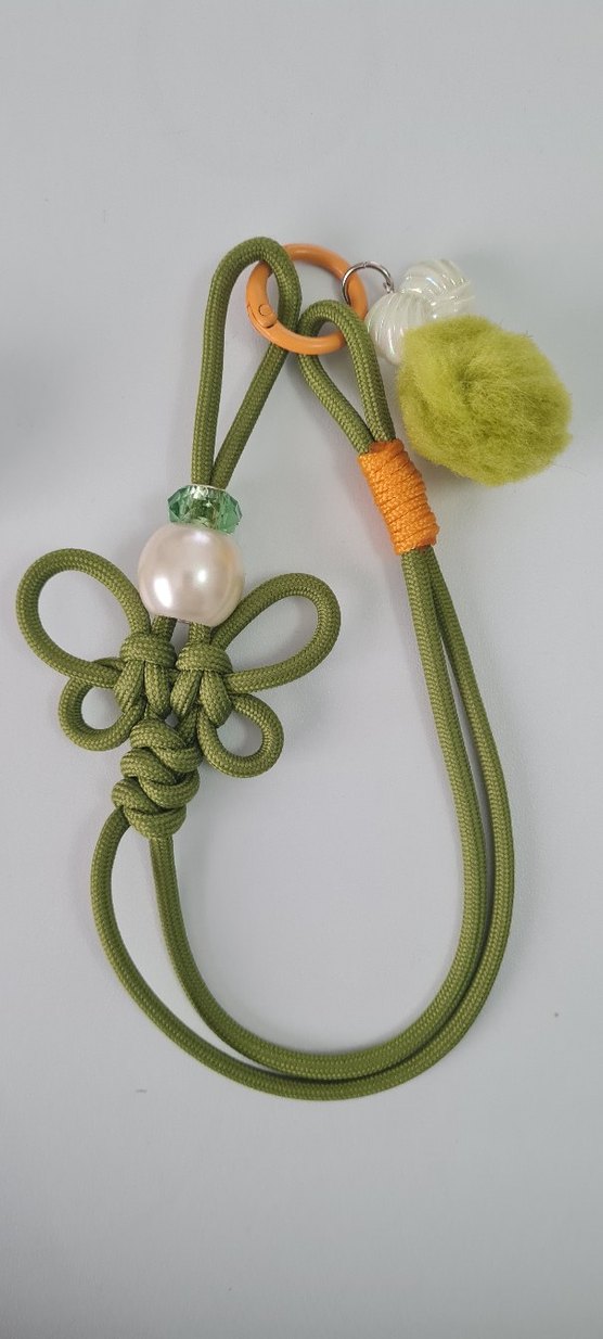 Bohem Mavi Püsküllü Kadın Anahtarlık - Görsel 3