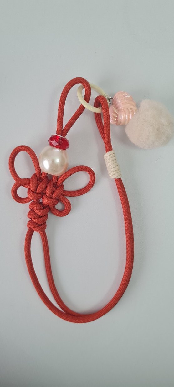 Bohem Mavi Püsküllü Kadın Anahtarlık - Görsel 4