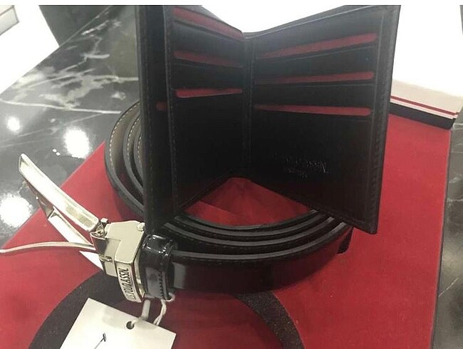 Polo kemer cüzdan takım
