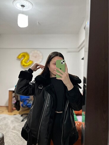 Stradivarius siyah biker