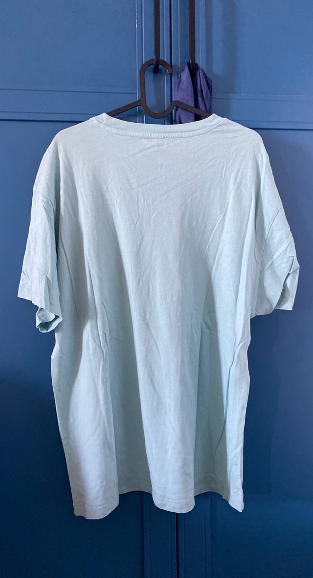 Mavi Baskılı Kadın Denim Tişört - Görsel 5