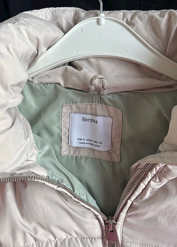 Bershka Bershka Krem Renkli Kadın Kışlık Mont
