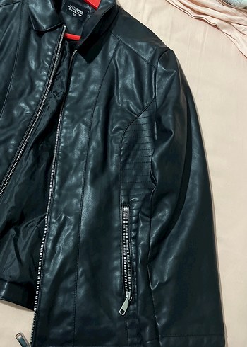 Deri erkek ceketi - Görsel 4