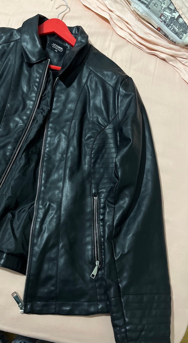 Deri erkek ceketi - Görsel 4