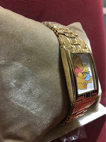 Beden altın Renk DİSNEY RONSON WİNNİE 24M GOLD PLATED BÜYÜK KASA ÜNİSEX KULLANIMA