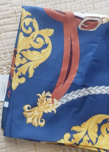 Beden lacivert Renk Qef Twill İpek Eşarp