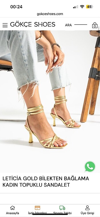 Zara Gold topuklu
