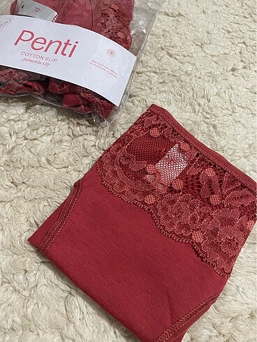 m Beden bordo Renk PENTİ 3LÜ PAKETLİ SLİP