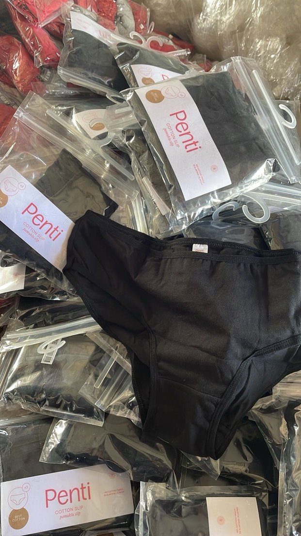 Cover 3'lü Siyah Slip Külot - Görsel 3