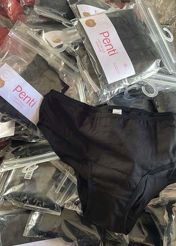 Cover 3'lü Siyah Slip Külot - Görsel 3