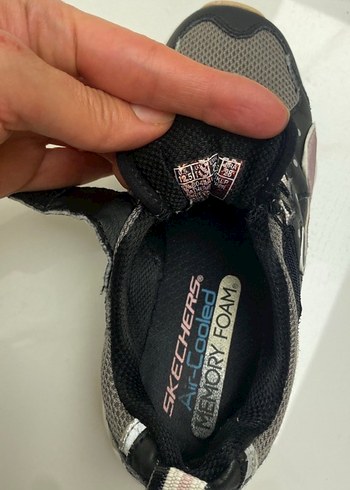 Kız çocuk  Pembe Gri Bağcıklı SKECHERS DLİTES - Görsel 5