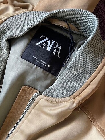 Zara dore haki bomber ceket zara