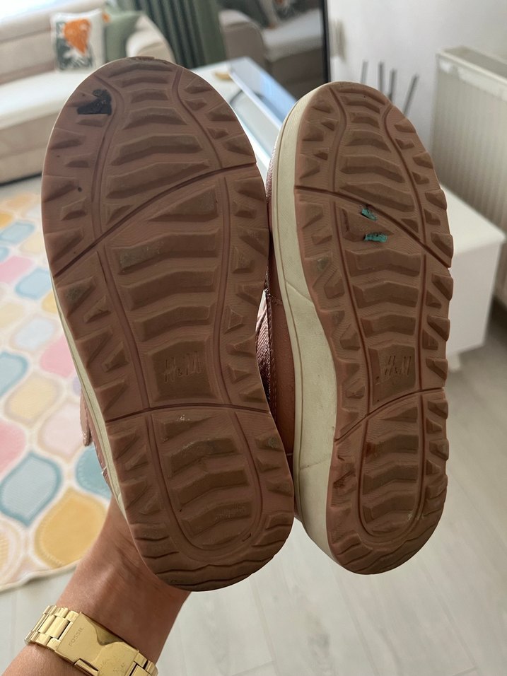 Kız Çocuk Pembe Cırtlı Street Wear Bot - Görsel 2