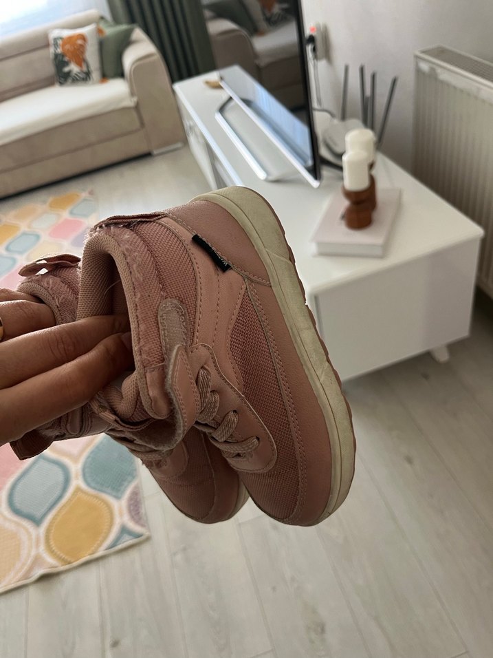 Kız Çocuk Pembe Cırtlı Street Wear Bot - Görsel 4