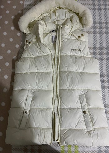 Beyaz Kürklü Kapüşonlu kız çocuk 9-10 yaş - Görsel 5