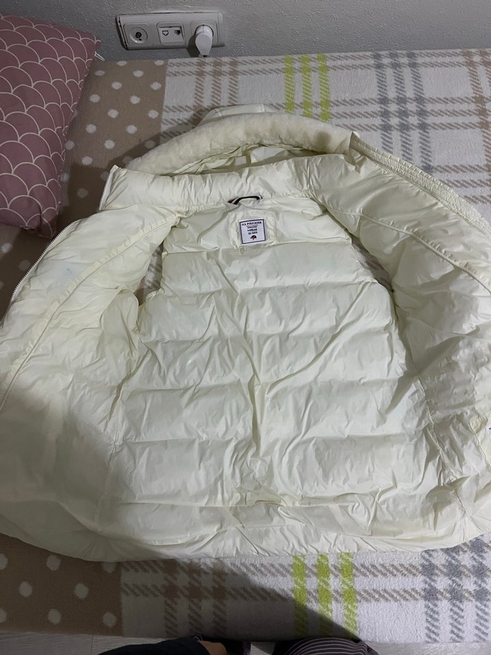 Beyaz Kürklü Kapüşonlu kız çocuk 9-10 yaş - Görsel 3