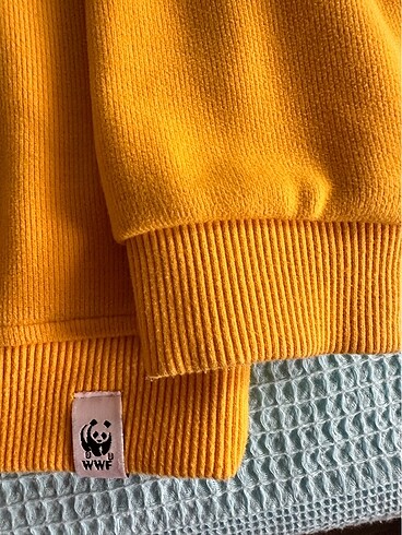 8 Yaş Beden sarı Renk Unisex Sweatshirt