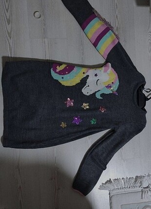 Kız Çocuk Unicornlu Elbise 