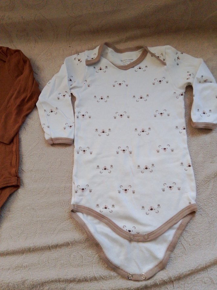 Uzun Kollu Kahverengi Bebek Body - Görsel 3