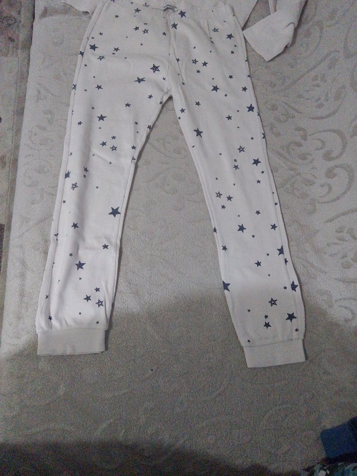 Pamuklu Desenli Çocuk Pijama Takımı - Görsel 4